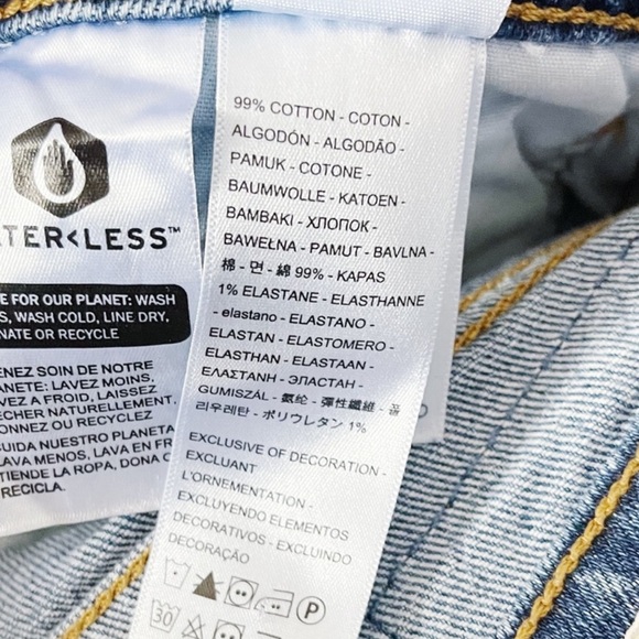 Levi's 501 Original Crop Medium Wash Jean Size 27 - Picture 8 of 8